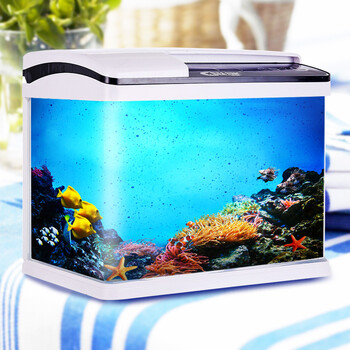 海星迷你小鱼缸智能触屏变换灯光金鱼缸带过滤