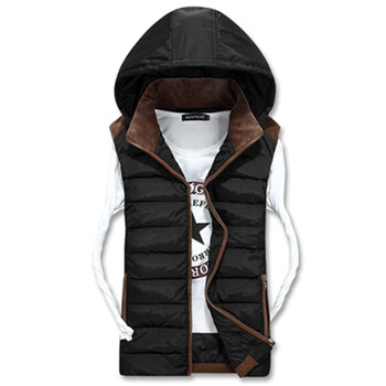 鑫昊润2014冬装新款<em>马夹带帽</em>短款<em>羽绒</em>服男(<em>白</em>