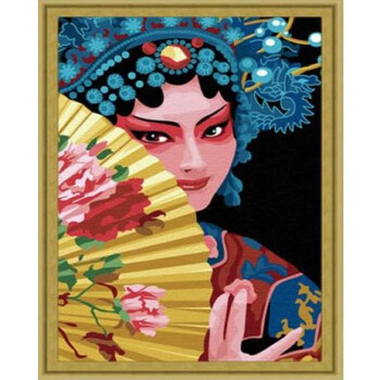 手工画 数字油画 绑好实木内框装饰画 40*50cm 新贵妃醉酒