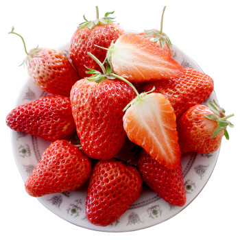 红颜玖玖草莓 约重950g-1000g  新鲜水果