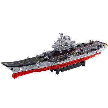 sluban 军事拼装航母模型船战舰军舰积木辽宁号驱逐舰