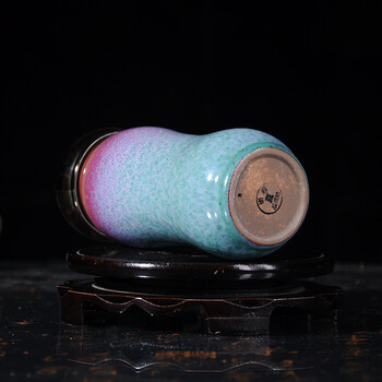 钧瓷器 礼品 省大师 张二伟 窑口御鼎钧窑 圆满杯 17*7.5*5.5cm h2971