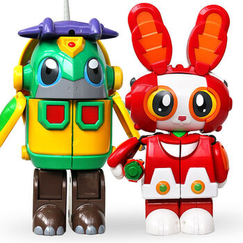 灵动创想快乐酷宝蹦蹦兔超萌总动员儿童益智变