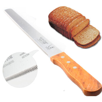 厨格格 细齿面包切割器 蛋糕切割 10寸不锈钢锯齿切割器西点 烘焙工具