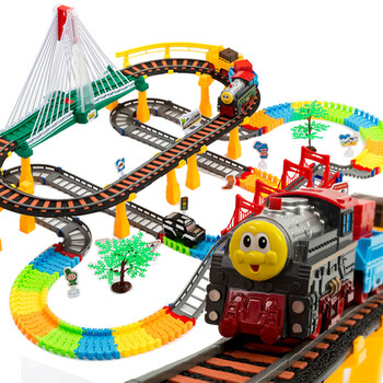 超大电动火车轨道车儿童男孩玩具轨道汽车托马