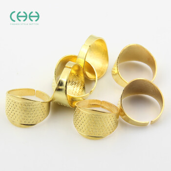 chh 顶针箍金属铜顶针线活戒指箍十字绣指套diy家用家居缝纫工具