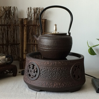 
                                        【盛虎堂旗舰店】电陶炉德国机芯紫砂铁铜银壶专用茶炉 四神兽 电陶炉 功率1200瓦                