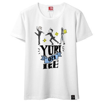 十一宫 夏季新款冰上的尤里短袖T恤尤里勇力维