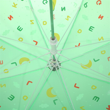 天堂伞 家有宝贝直杆手开儿童晴雨伞13013E水彩绿