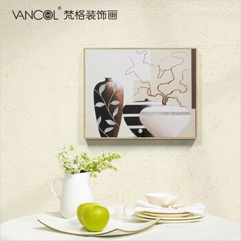 梵格超薄配电箱遮挡推拉电箱画玄关画餐厅壁画墙画电表箱装饰画 C 60X50cm