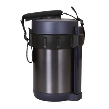 THERMOS/膳魔师 保温饭盒便当盒晚餐日式手提保温桶JBA-2001-NVY 2L
