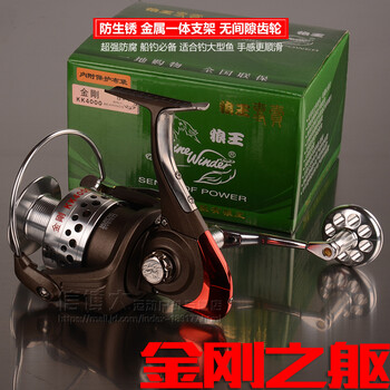 狼王金刚渔线轮全金属头鱼线轮矶竿钓鱼轮路亚轮海竿海杆轮远投纺车轮