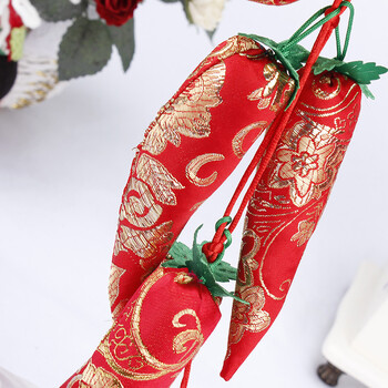 礼中国结香包挂件春节鞭炮葫芦挂饰过年辣椒装饰年会礼品礼年货家居喜庆装饰 一串装 B款 葫芦挂6个辣椒