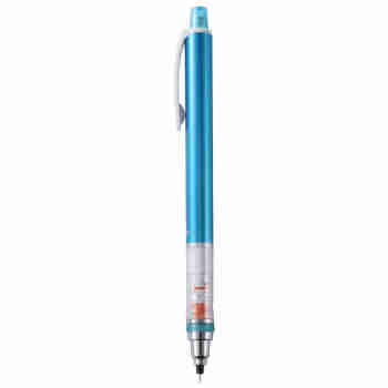 日本进口 三菱MITSUBISHI UNI 精密绘图/学生自动铅笔 可旋转芯按动活动铅笔 M5-4501P 蓝色 0.5mm 办公用品