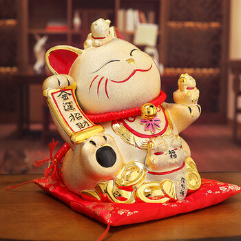 
                                        
                                        星扉超大号金色招财猫开业礼品摆件 陶瓷存钱罐储蓄罐 创意办公室摆件工艺品家居装饰品 金彩金运招财                
