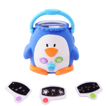 Fisher Price 费雪 玩具正品音乐声光 婴儿安抚小海马 蓝色 粉色 声光安抚小企鹅W9893