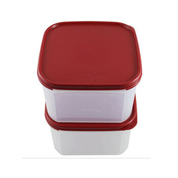 特百惠TupperwareMM方形2号2件套干货储藏保鲜盒2.6L每个