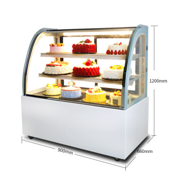 艾豪思 蛋糕柜保鲜柜甜品展示柜西点柜寿司柜冷藏柜厂家直销圆弧款可
