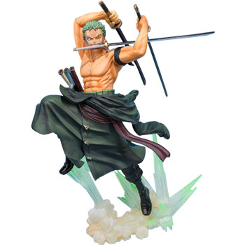万代(bandai)海贼王zero系列 索隆 两年后 极虎狩 三刀流 战斗版07919