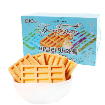 edo pack 饼干蛋糕 华夫饼糕点 香草味 1kg/箱