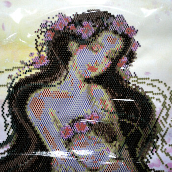 
                                        鸿胤蒙娜丽莎钻石绣贴钻十字绣贴钻画水晶画砖石画5d满钻新款美人鱼钻石画卧室人物系列圆钻母子 Z254(MK1137) 长0.71米*宽0.56米                