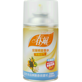 
                                        春风 空气清新剂喷雾 自动喷香机专用香水 酒店卫生间除味 300ml 香味随机                