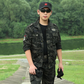 盾郎 冬季纯棉迷彩服套装男 加厚军装 特种兵作训服野战军迷服装耐磨
