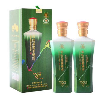 青海互助白酒彩虹部落青稞酒(v9)46度清香型 500ml*2瓶