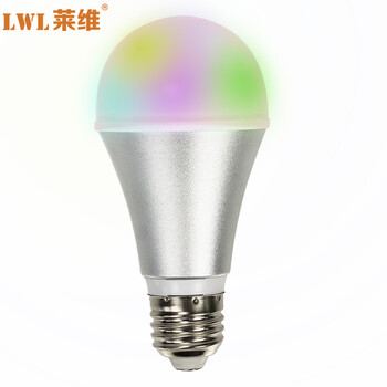莱维LED智能灯泡led智能灯手机WIFI无线智能家居智能七彩灯 ktv灯光 摩灯RGB