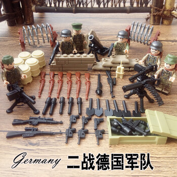 军事小人仔公仔特种兵部队爆警察人偶兼容乐高拼装积木玩具 二战德军