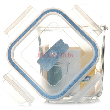 韩国三光云彩GLASSLOCK钢化玻璃饭盒密封罐微波炉保鲜盒RP530 920ML