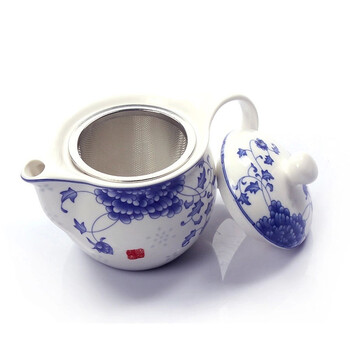 
                                        云品家居 茶具套装陶瓷功夫茶具 防烫双层杯整套茶具 玲珑牡丹双层杯ST                