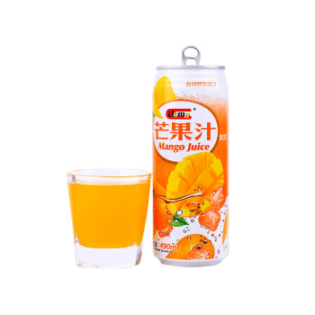 99减40)hamu果汁饮料490ml/罐 芭乐/柠檬/葡萄/水蜜桃台湾进口 芒果汁