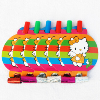 
                                        孩派HighParty/生日派对用品/生日装饰/Hello Kitty吹龙/6个                