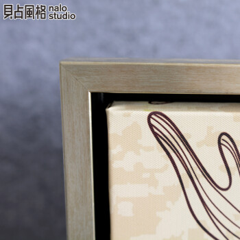 贝占风格 驯鹿 美式乡村装饰画玄关挂画卧室墙画怀旧复古动物有框画餐厅画 75*95