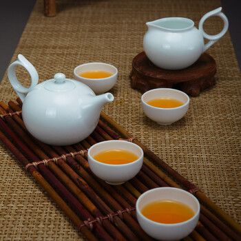 
                                        华青瓷 华光陶瓷贤源茶具套装 功夫茶具 花茶具 精致礼品套装                