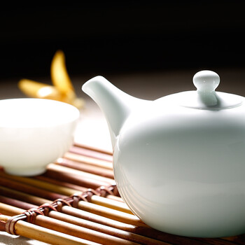 
                                        华青瓷 华光陶瓷贤源茶具套装 功夫茶具 花茶具 精致礼品套装                