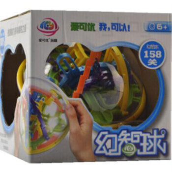 爱可优 3D立体迷宫球幻智力球挑战智力 儿童益智玩具球 创意玩具 299关939幻智 158关963幻智