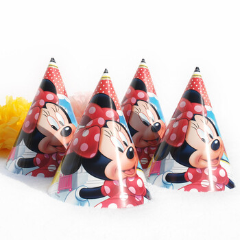 孩派HighParty派对装扮/生日帽子/儿童生日派对用品//米妮Minnie生日帽/1个