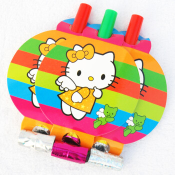 
                                        孩派HighParty/生日派对用品/生日装饰/Hello Kitty吹龙/6个                