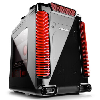 九州风神（DEEPCOOL）蒸汽城堡（黑红）M-ATX机箱（个性MOD定制/侧透/支持高塔散热240水冷）