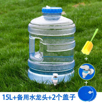 带龙头矿泉水桶车载食品级家用饮水桶自驾游储水桶xj 15升 备用龙头