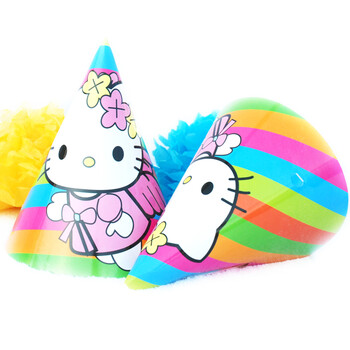 
                                        孩派HighParty生日用品//派对用品//生日派对Hello kitty圆锥帽                