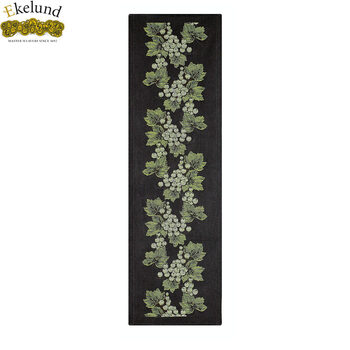瑞典ekelund 欧式 黑色 现代 时尚 葡萄 简约 桌旗 白葡萄 35*120cm