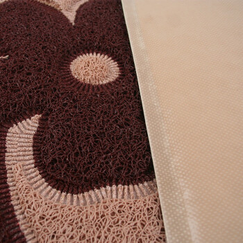 
                                        
                                        青苇 双色丝圈 防滑地垫 入户门垫 60*90cm 花朵 卡其底色                