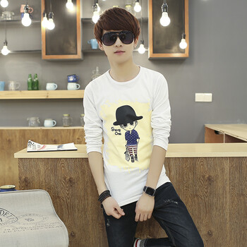 晳秀17青少年春秋款16岁男孩13长袖t恤15初中学生14薄