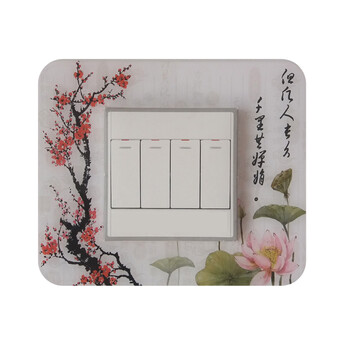
                                        一品尚居 开关贴 亚克力开关贴 塑料开关贴 田园 韩式 开关套 开关保护 装饰品 千里共婵娟                