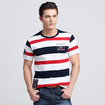 新款布鲁斯鲨鱼男装圆领长袖T性价比 质量好推