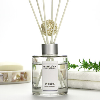 
                                        amojoy 无火香薰精油套装 厕所除臭熏香 室内房间香水藤条挥发香薰瓶 海洋 100ml                