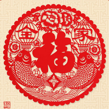 
                                        苏兹（suzy） 福字玻璃静电贴膜10张 剪纸春节节装饰品 门窗静电贴纸 窗花 迎春纳福 30*30                